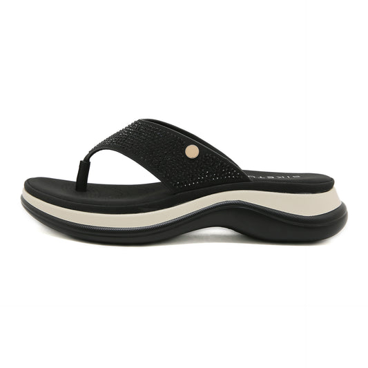 SIKETU | Leisure Platform Wedge Flip Flops With Beads
