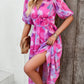 Casual Print Boho Maxi Dress With Waist Tucked In