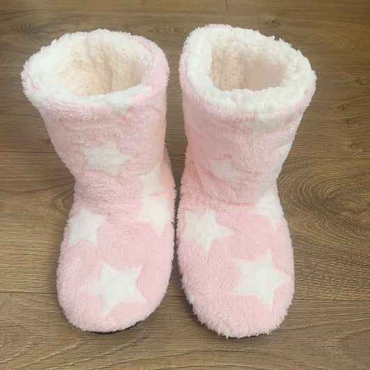 Ladies Slippers Boots Ankle Indoor Winter Shoes