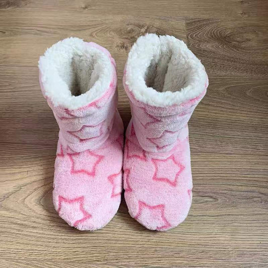 Ladies Slippers Boots Ankle Indoor Winter Shoes