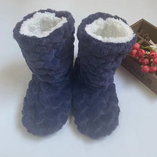 Ladies Slippers Slip On Winter Fur Ankle Boots