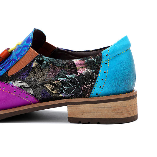 Colorful Women's Leather Shoes