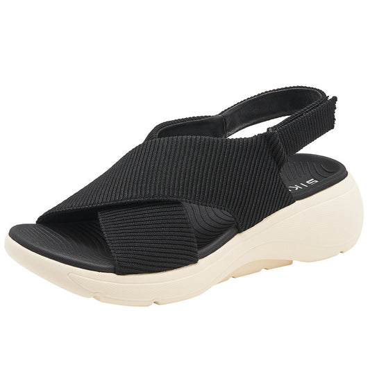 SIKETU | Cross-Band Wedge Ladies Walking Sandals