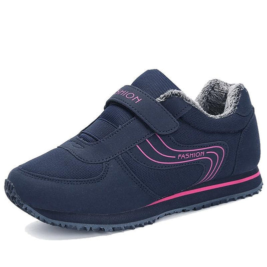 Women's Warm Fur Lined Tennis Shoes Sneakers