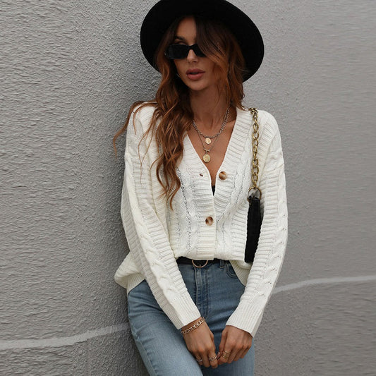 Women's Cable Knit Cardigan Outerwear