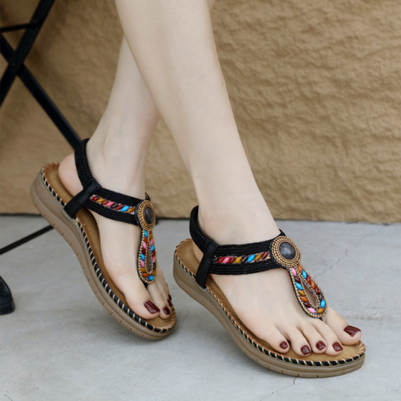 SIKETU | Bohemian Crystal Flip Flop Sandals