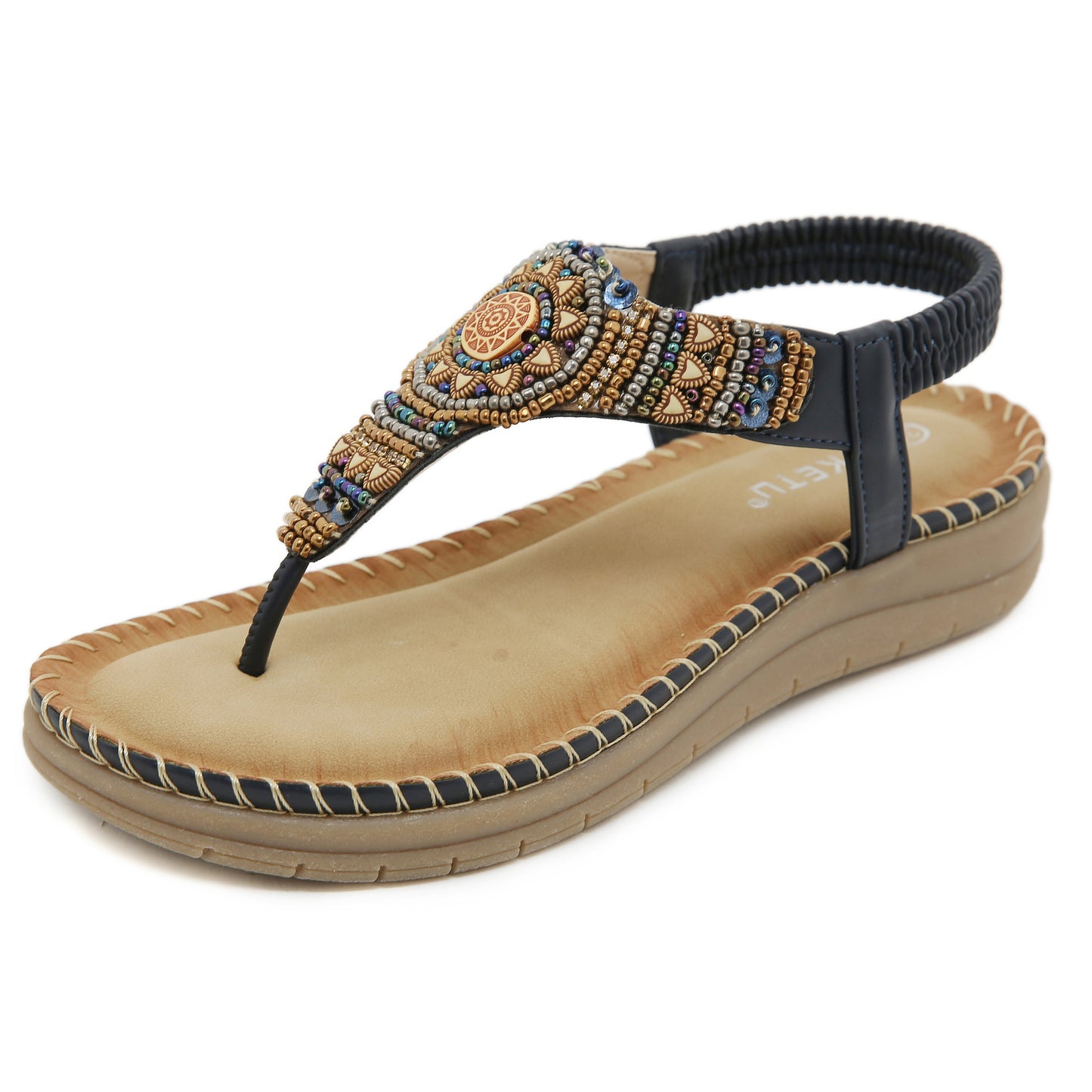 SIKETU | Bohemian-style Comfort Beaded Beach Sandals
