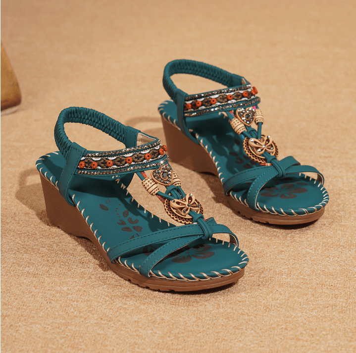 Women's Boho Chic Wedge Sandals