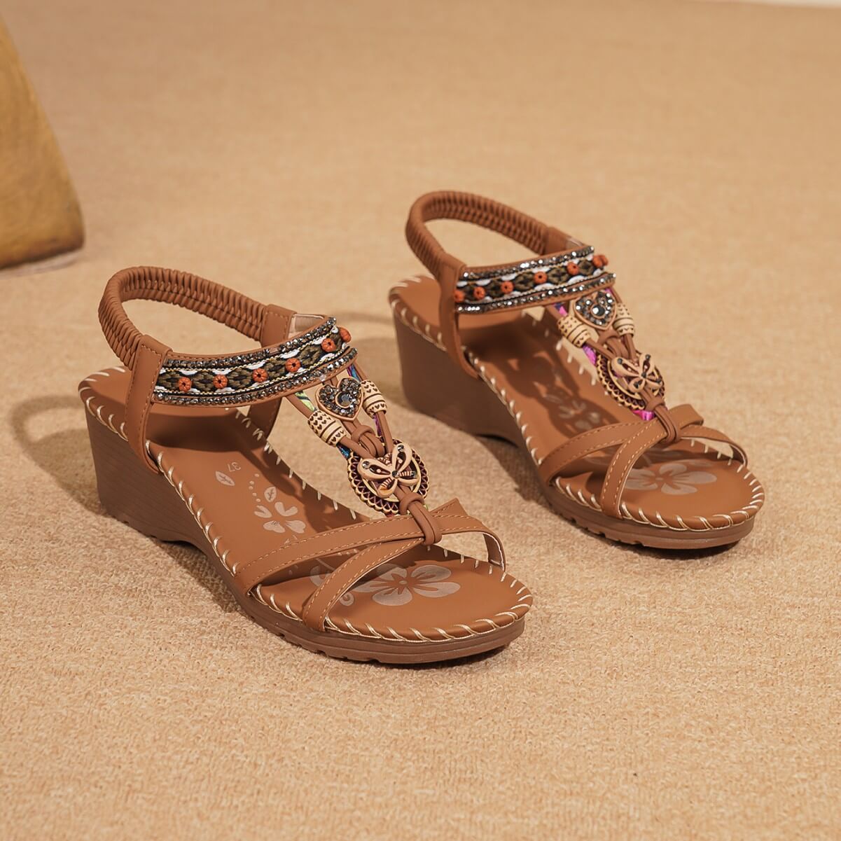 Women's Boho Chic Wedge Sandals