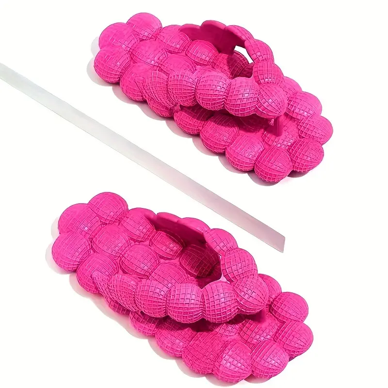 Hot Pink Outdoor Soft Bubble Flip Flops for Women UK