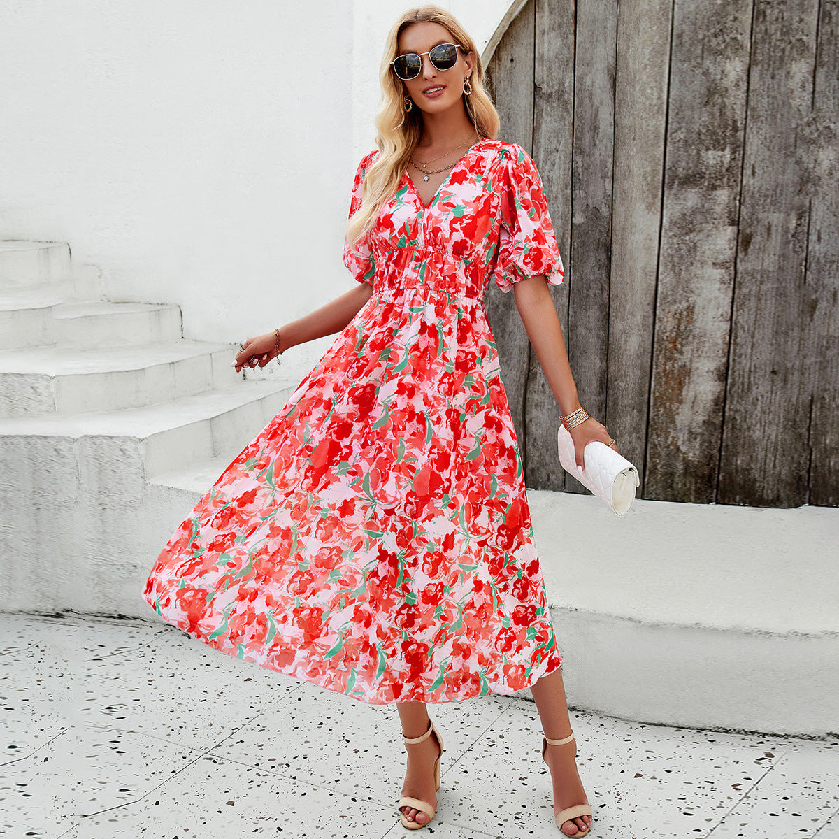 princess polly baby blue dress The Sightseer Boho Casual Midi-dress  The Comfortable World Traveler
