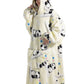 Extra Long Hooded Wearable Blanket
