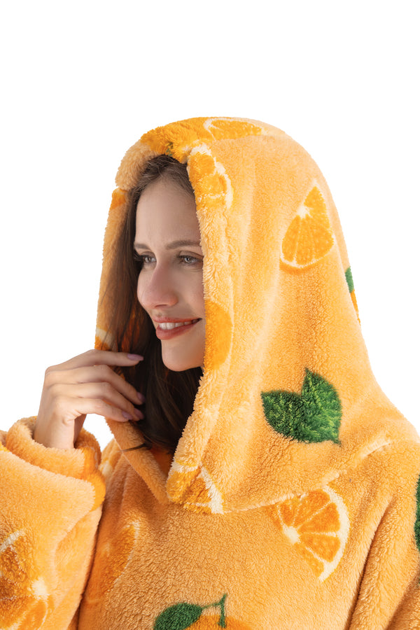 Extra Long Wearable Blanket Hoodie