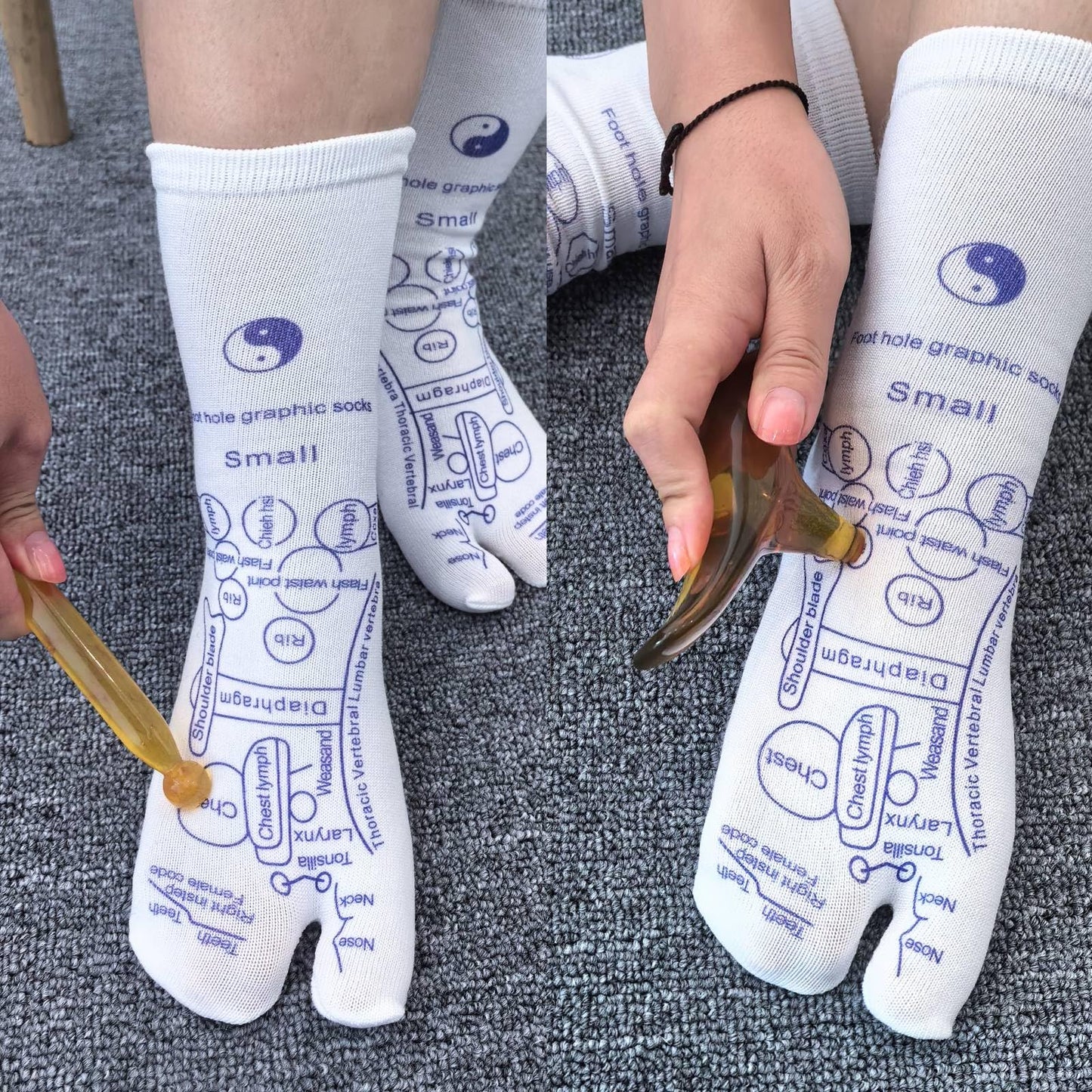 Foot Reflexology Sock Set with Massage Tool