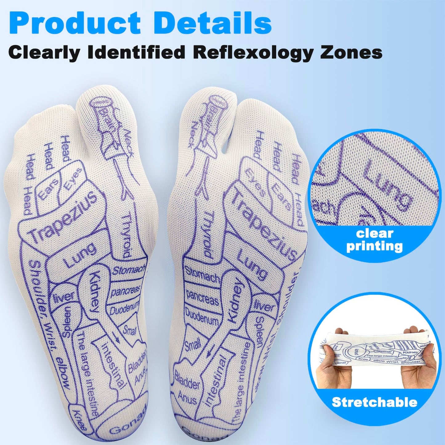 Foot Reflexology Sock Set with Massage Tool