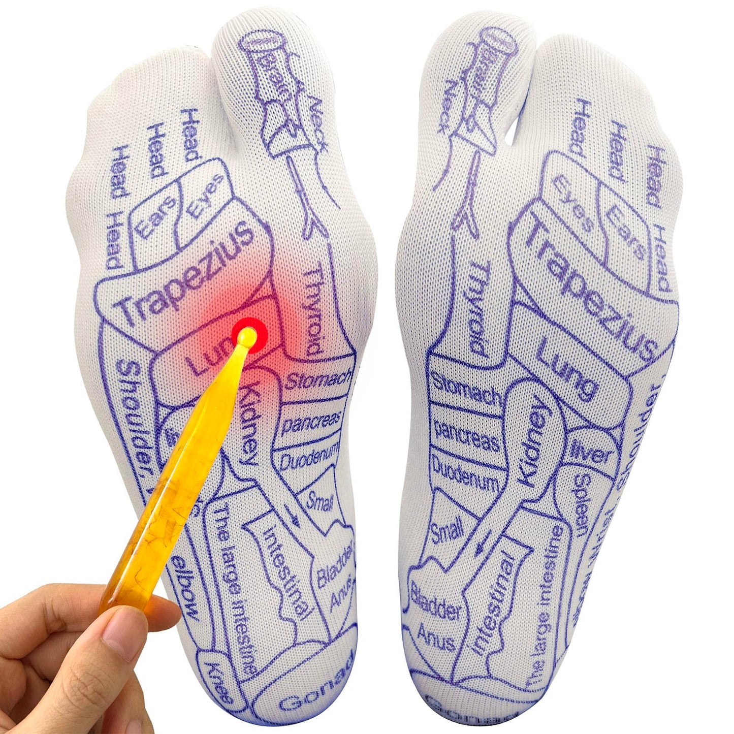 Foot Reflexology Sock Set with Massage Tool