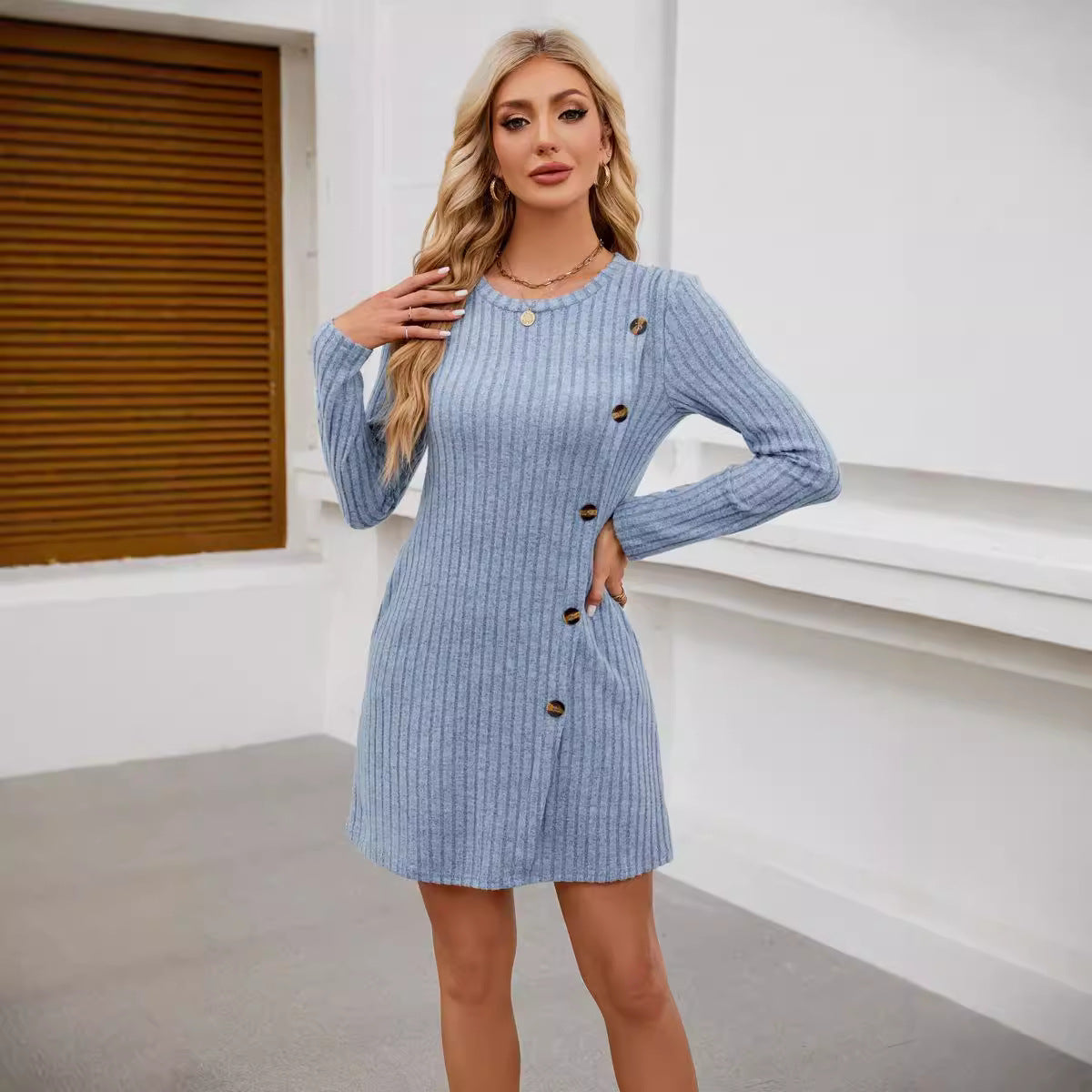 Long Sleeve Jumper Dress for Women 