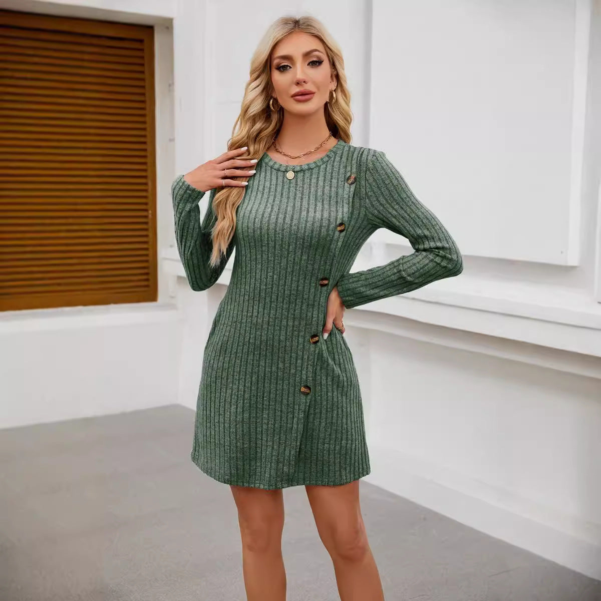 Long Sleeve Jumper Dress for Women 
