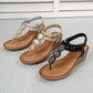 Ladies Boho Festival Wedge Sandals