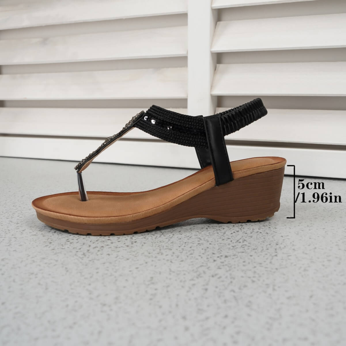 Ladies Boho Festival Wedge Sandals