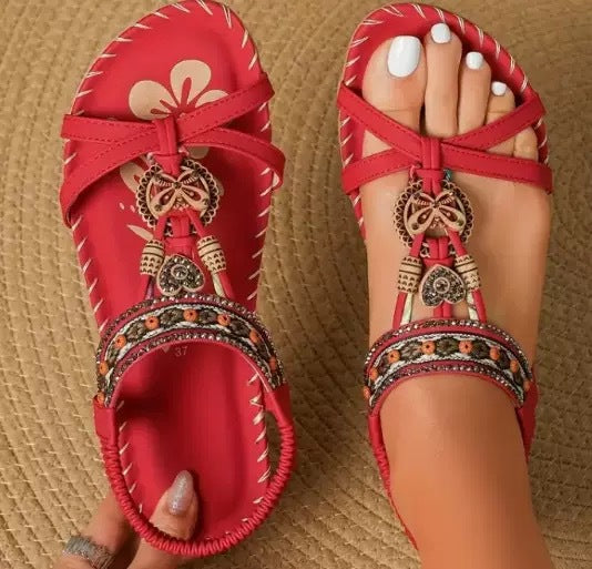 Women's Boho Beaded Sandals