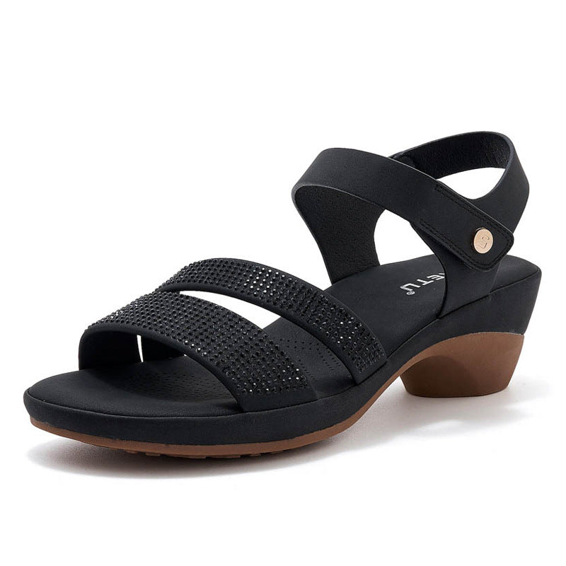 SIKETU | Summer Fashion Wedge Sandals With Rhinestones