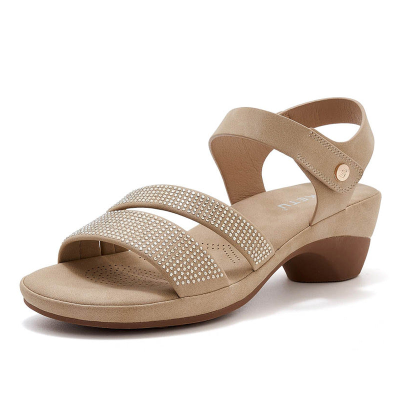 SIKETU | Summer Fashion Wedge Sandals With Rhinestones