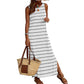 Summer Striped Printed Tank Top Dresses