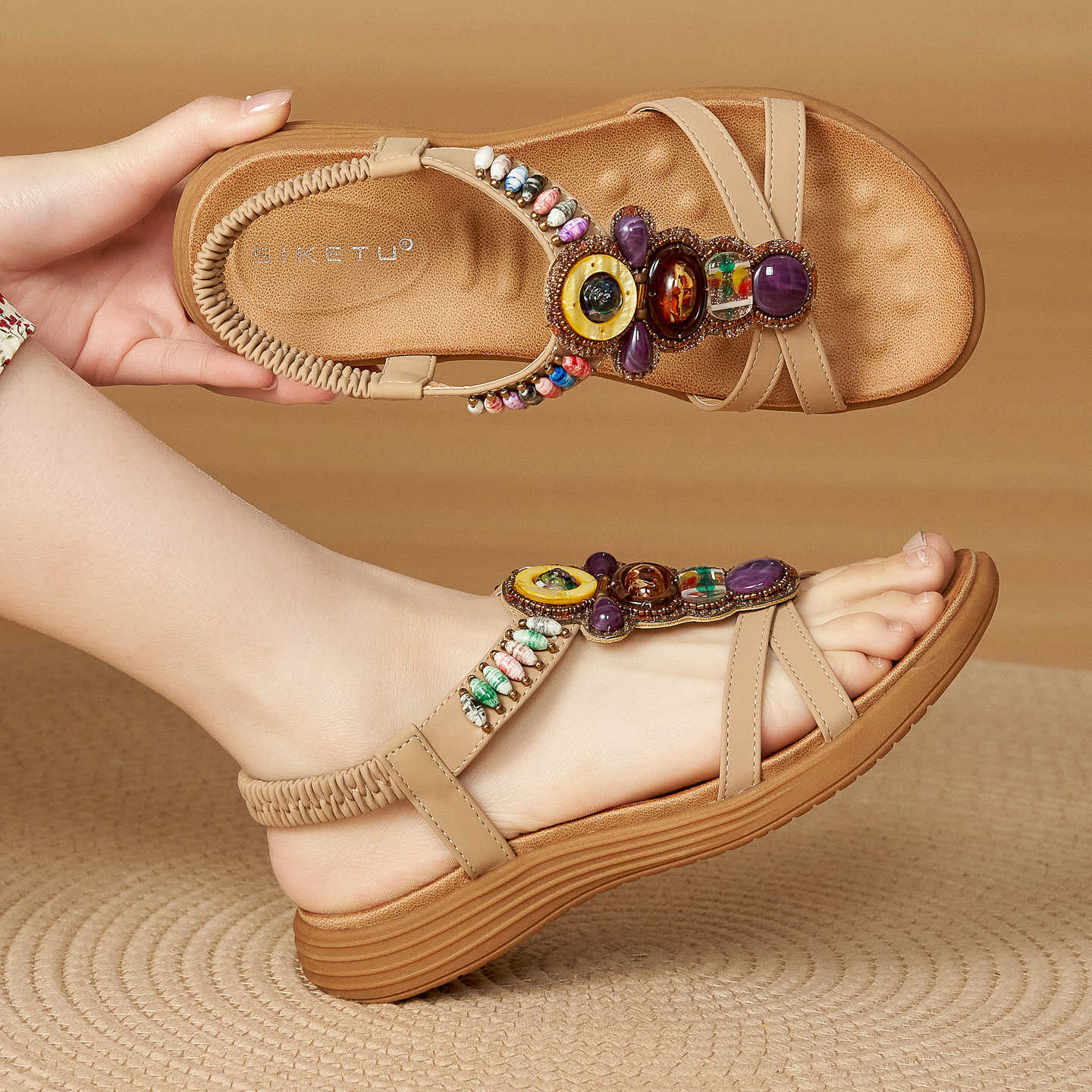 SIKETU | Comfortable Bohemian Walking Sandals