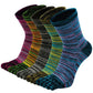 Toe Socks Ladies Five Finger Socks Cotton Sports Running Socks, 5 Pairs