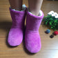 Unisex Bootie Slippers Winter Thickened Thermal Anti-Slip Indoor Boots for Adults