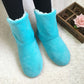 Unisex Bootie Slippers Winter Thickened Thermal Anti-Slip Indoor Boots for Adults