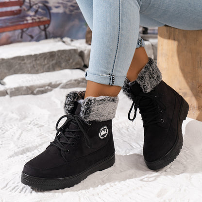 Women's Winter Ankle Boots with Fleece Lining