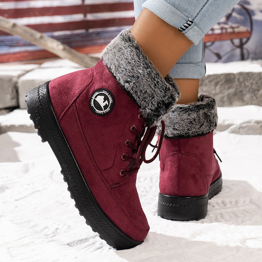 Women's Winter Ankle Boots with Fleece Lining