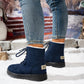 Women's Snow Boots Lightweight Lace-Up Warm Winter Footwear