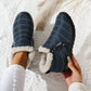 Waterproof Snow Boots Low-Cut with Side Zipper Anti-Slip Sole