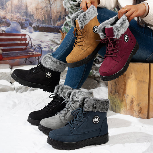 Women's Winter Ankle Boots with Fleece Lining