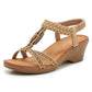 SIKETU | Women's Bohemian Wedge Heel Sandals