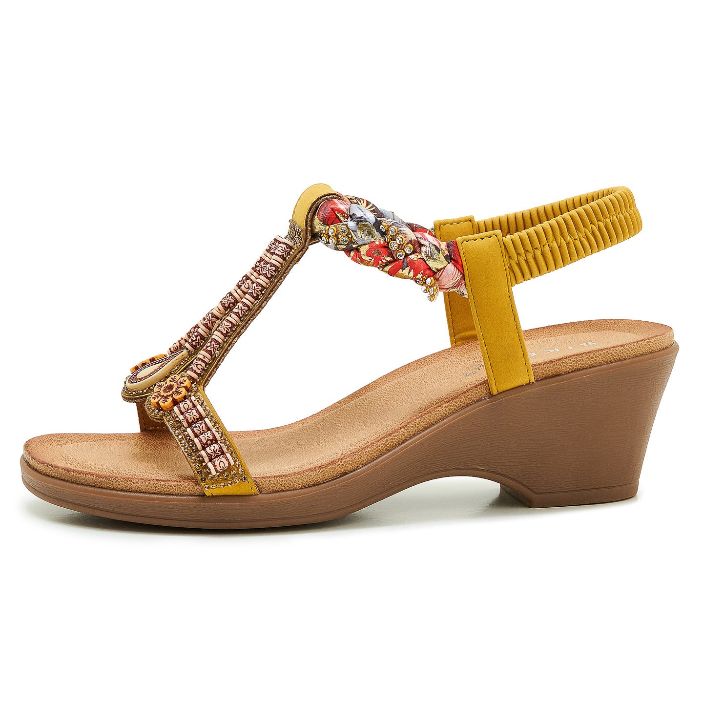 SIKETU | Women's Wedge Boho Sandals With Beads