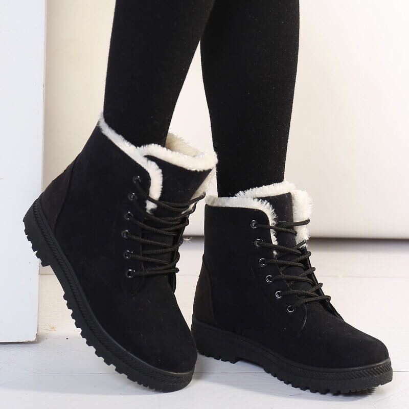 Women's Fur Lined Winter Ankle Boots