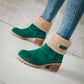 Women's Mid Calf Fur Lined Chunky Boots