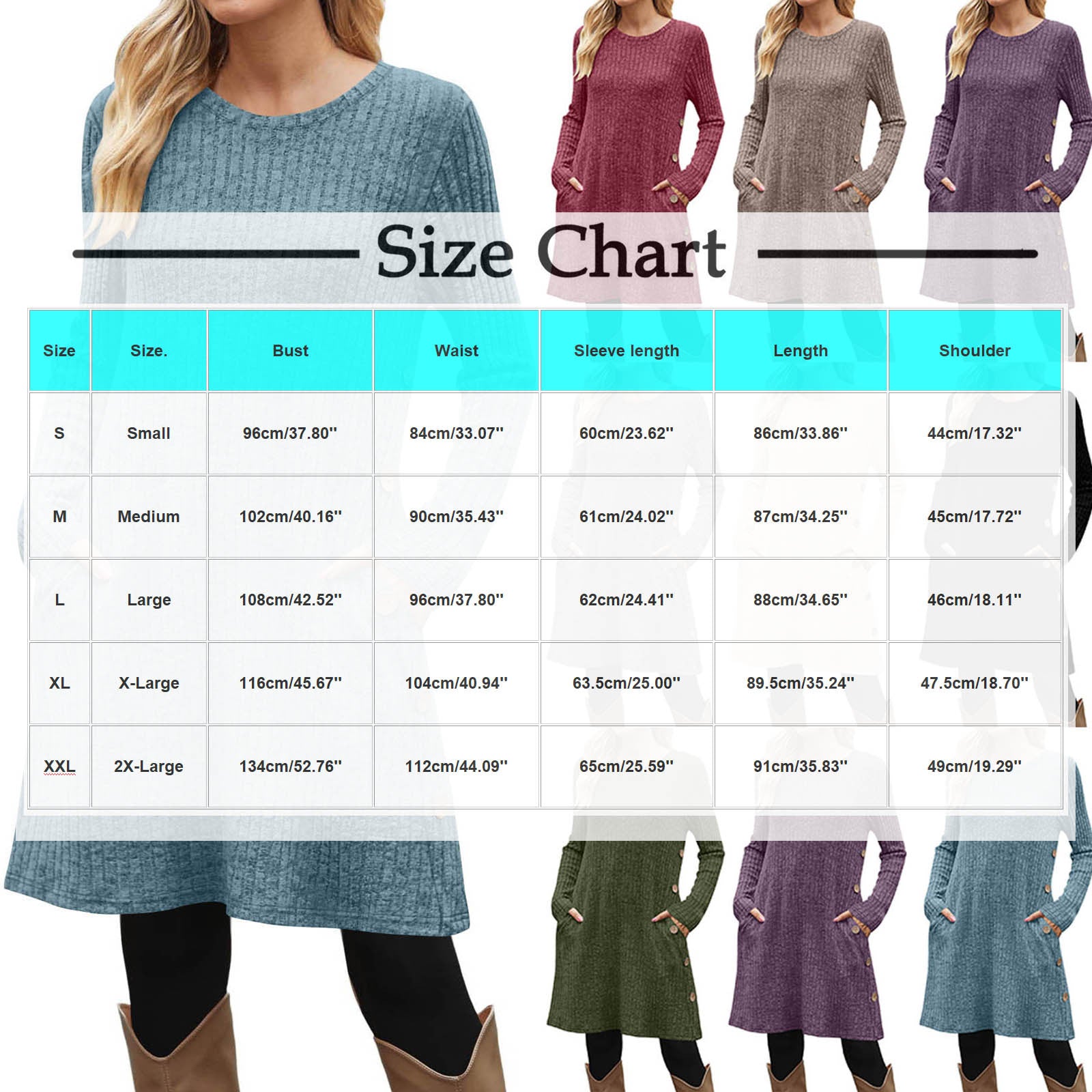 Women's Winter Jumper Dresses for Women UK