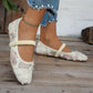 Rose Flora Mesh Ballet Flats