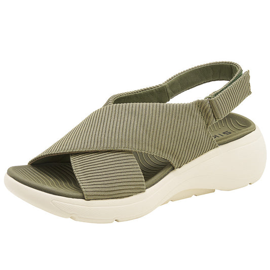 Sage Green Casual Sandals