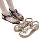 SIKETU | Flat Rhinestone Beach Sandals for Ladies