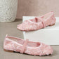 Lace Rose Floral Ballet Flats