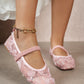 Lace Rose Floral Ballet Flats