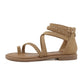 SIKETU | Strappy Flip Flops Closed Heel Gladiator Sandals
