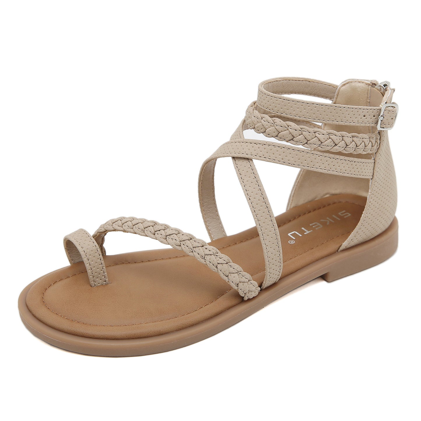 SIKETU | Strappy Flip Flops Closed Heel Gladiator Sandals