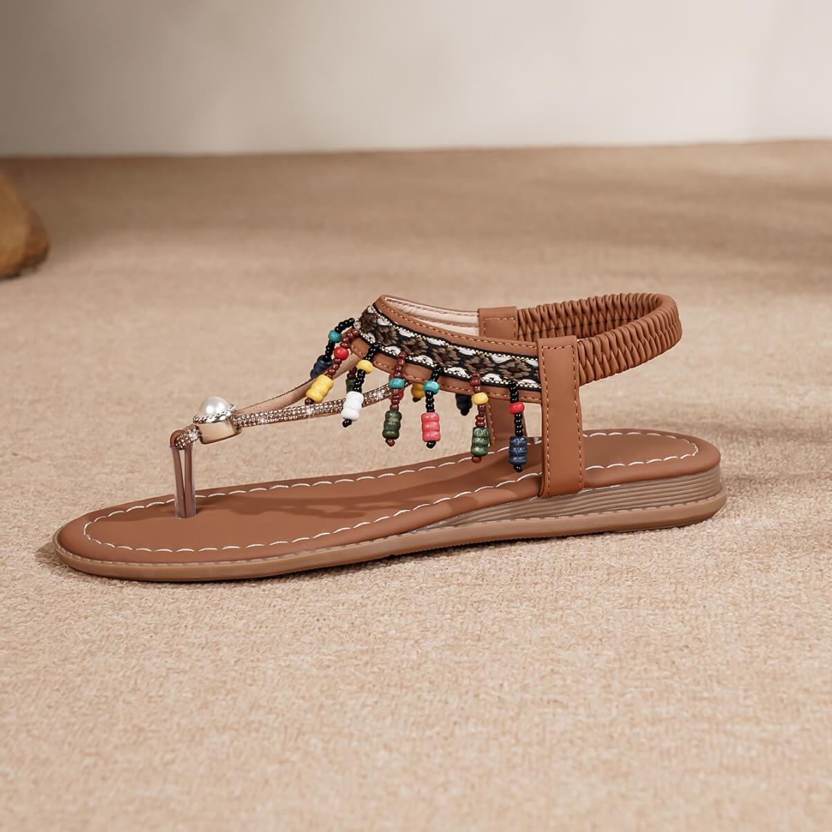 Women's Boho Beads Decorated Sandals